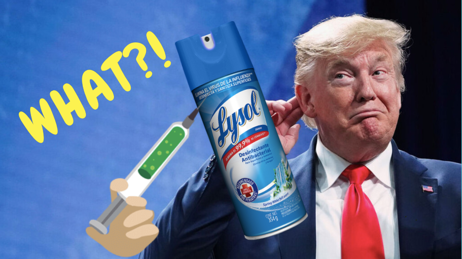 Donald Trump sugiere inyectarse Lysol